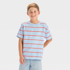 Boys' Short Sleeve Relaxed Fit Textured T-Shirt - Cat & Jack™ - 1 of 3