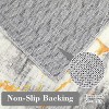 Modern Runner Rug, Washable Non-Slip Marble Abstract Carpet, Ultra-Soft Foldable Low Pile Rug for Kitchen, Entryway - 4 of 4