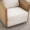 MAYEERTY Beige Boucle Swivel Barrel Chair - 360¡ã Rotating Accent for Living Room & Nursery - 3 of 4
