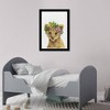 15" x 21" Floral Lion Animals Framed Art Print - Wynwood Studio: Modern Digital Wall Decor, Black Plastic Frame - 3 of 4