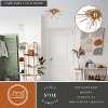 VAXCEL Aria 22.5-in Natural Brass 4 Light Mid Century Modern Sputnik Flush Mount Ceiling Fixture with Glass Accents - 2 of 4
