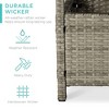 Best Choice Products Wicker Rattan Patio Side Table Outdoor Furniture for Garden, Pool, Deck w/ Umbrella Hole - 2 of 4