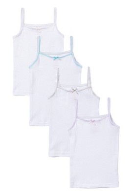 Sportoli Girls Ultra Soft 100% Cotton Tagless Cami Undershirts 4