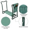 iMountek "Foldable Garden Kneeler Seat with Soft Cushion & Tools Pouch – Portable Gardener Kneeling Bench!" Black - 3 of 4