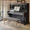 Arceso Bedroom Bench, French Vintage Tufted Entryway Bench, 45.2" Carving Upholstered End of Bed Bench - 2 of 4
