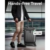 LUGGEX Carry On 20 Inch Luggage Expandable Polycarbonate Hard Shell Suitcase with USB Port, Charcoal Metallic - 3 of 4
