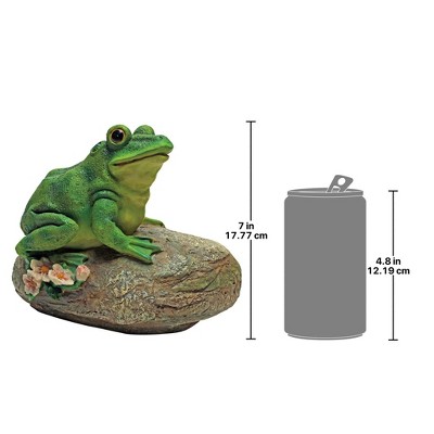 Thurston Green Resin Frog Garden Rock Statue