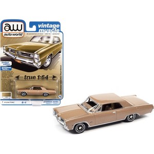 1964 Pontiac Grand Prix Royal Bobcat Saddle Bronze Metallic "Vintage Muscle" Limited Ed 1/64 Diecast Model Car by Auto World - 1 of 3