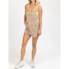 Women's SLEEVELESS KNIT OVERALL ROMPER - MABLE - 2 of 4