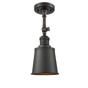 Addison - 1 Light Semi-Flush Mount In Traditional Style-13 Inches Tall and 5.25 Inches Wide - 1 of 3