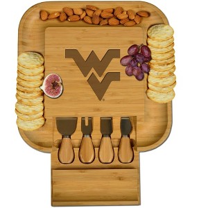 NCAA West Virginia Mountaineers Bamboo Cheese, Charcuterie Board - 1 of 4