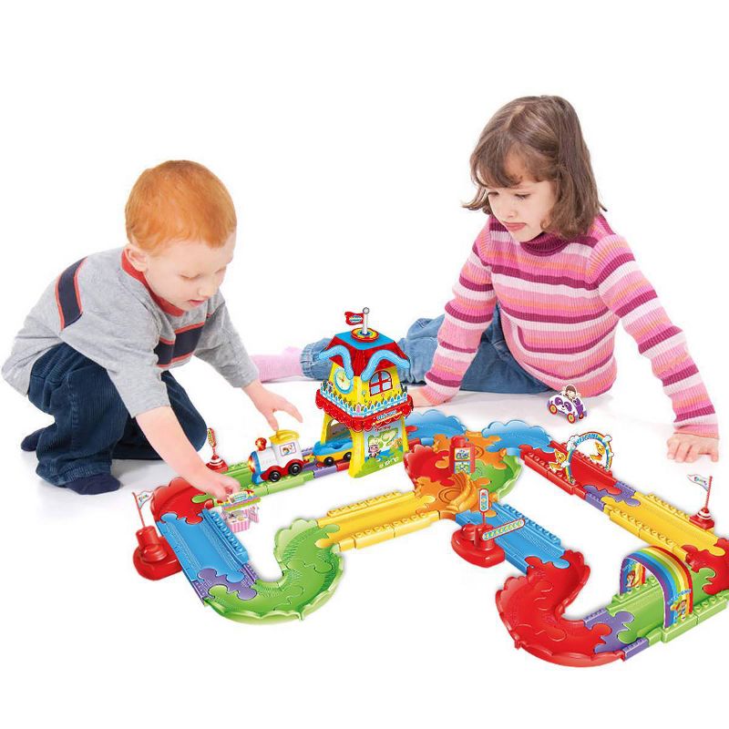 Fun Little Toys 3D Puzzle Railway Train Tracks, 5 of 7