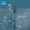 Amefa Austin 20-Piece Flatware Set, Service for 4 - Elegant Satin Finish Silverware, Durable Stainless Steel Dishwasher Safe Cutlery Set - (Black) - 3 of 4