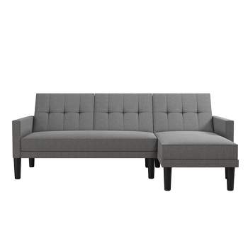 DHP Haven Small Space Reversible Sectional Sofa Futon
