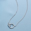 Pure Collection by Ross-Simons 0.10 ct. t.w. Diamond Interlocking-Circle Necklace in Sterling Silver Size 16 - 3 of 4