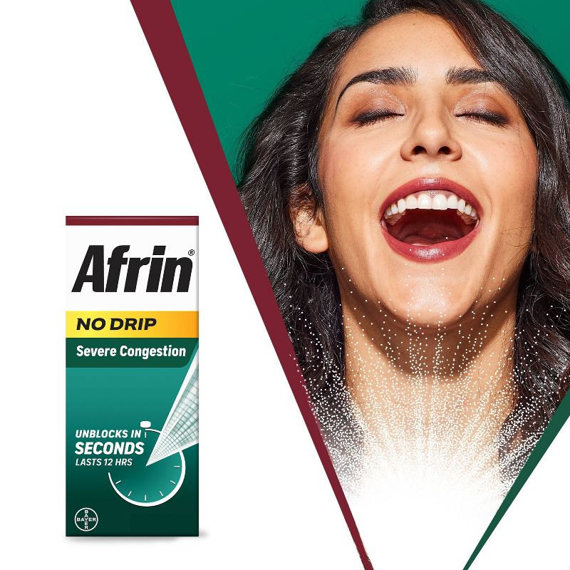 Afrin Nasal Spray No Drip Severe Congestion Relief, 5 of 12