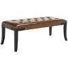 Tyler Bench - Saddle - Safavieh - 4 of 4