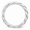 Black Bow Jewelry 2.25mm Rhodium Plated Sterling Silver Stackable Expressions Twist Band - 2 of 4