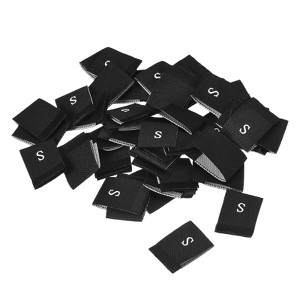 Unique Bargains Woven Crafting Clothing Sewing Embroidered Size Labels 100 Pcs - 1 of 4