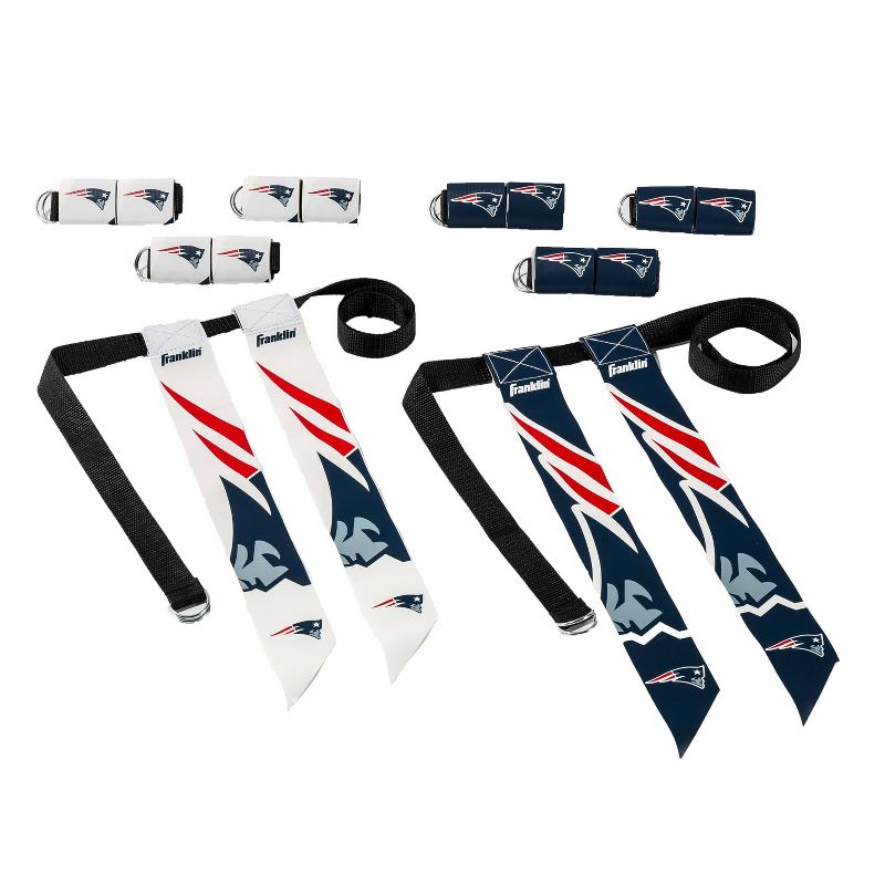 NFL Franklin Sports New England Patriots Youth Flag Football Set, 1 of 3