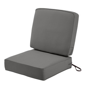 Montlake FadeSafe Water-Resistant Patio Lounge Chair Cushion Set - Classic Accessories - 1 of 4