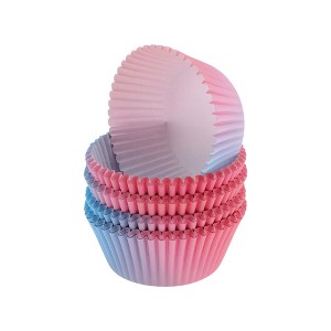 Unique Bargains Disposable Baking Cups Greaseproof Paper 1.97"x1.18" 100 Pcs - 1 of 4