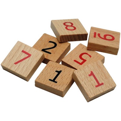 WE Games Replacement Wooden Sudoku Number Tiles - Extra Set of Pieces