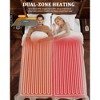 Heated Electric Throw Blanket, Waffle Electric Blanket with 6 Heat Settings & 4-Hour Auto-Off, Machine Washable, White - 3 of 4
