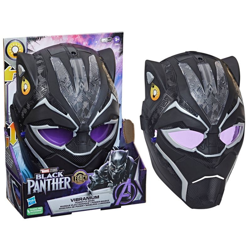 Marvel Black Panther Marvel Studios Legacy Collection Black Panther Vibranium Power FX Mask (Target Exclusive), 4 of 16