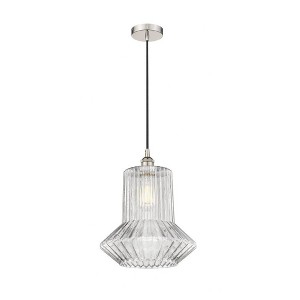 Springwater - 1 Light Cord Hung Mini Pendant In Industrial Style-15.75 Inches Tall and 12 Inches Wide - 1 of 1