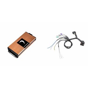 Diamond Audio MICRO4V2 Series 4-Channel Full Range Class D Amplifier with MSTLINK T-Harness for '14-23 HD Factory Radios to Aftermarket Amplifiers - 1 of 4