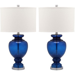 Morocco Glass Lamp (Set of 2) - 27" Height - LIT4052 - Safavieh - 1 of 4