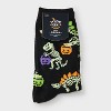 Women's Glow - in - the - Dark Trick - or - Treat Dinosaur Halloween Crew Socks - Hyde and EEK! Boutique™ Black 4 - 10 - 2 of 3