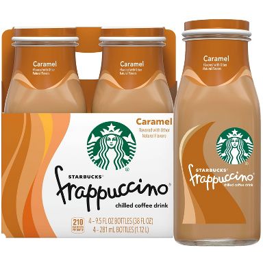 Starbucks Frappuccino Caramel Coffee Drink - 4pk/9.5 fl oz Glass Bottles