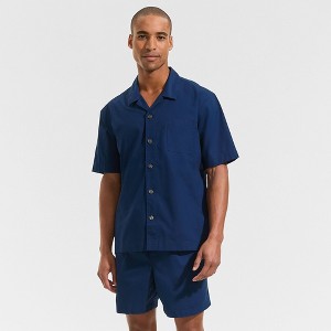 Lands' End Men's Short Sleeve Essential Short Sleep Set - 1 of 4
