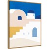 23" x 28" Simple Santorini I by Victoria Barnes Framed Canvas Wall Art Print - Amanti Art - 2 of 4