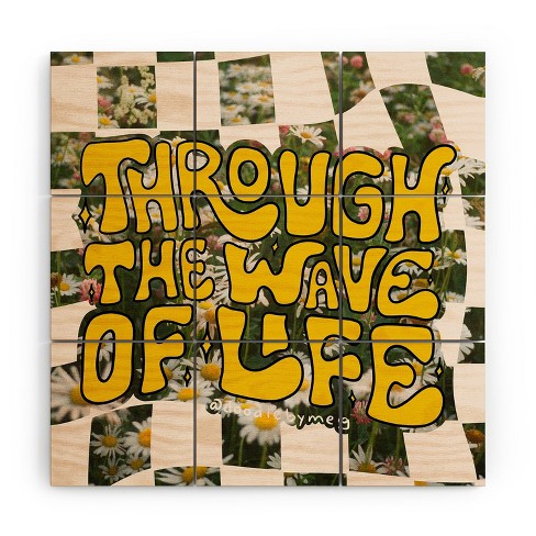 Doodle By Meg Through the Wave of Life Wood Wall Mural - Society6 - image 1 of 2