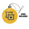 Marquette University Secondary Logo Acrylic Christmas Tree Holiday Ornament - 3 of 4