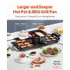 VEVOR Hot Pot with Grill, 2300W 2-in-1 Electric Smokeless Grill and Hot Pot, Removable Shabu-shabu Hotpot with Non-stick Pan, Black - 4 of 4