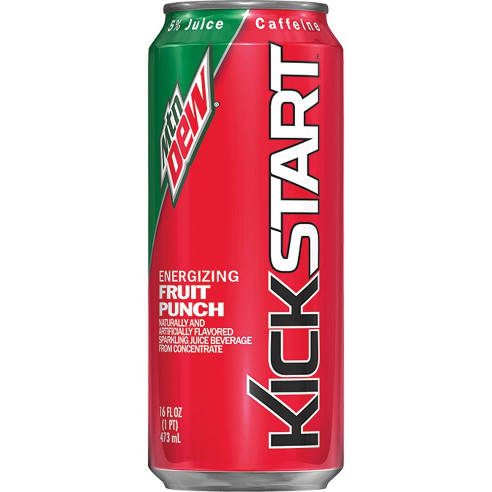 UPC 012000110467 product image for Mountain Dew Kickstart Energizing Fruit Punch Sparkling Juice Beverage - 16 oz C | upcitemdb.com