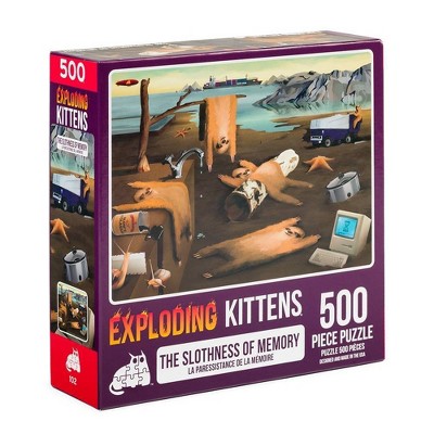 Photo 1 of Exploding Kittens Slothness of Memory Jigsaw Puzzle - 500pc