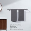 WOWOW 36 in. Stainless Steel Wall Mounted Single Towel Bar in Brushed Nickel - 3 of 4