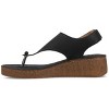 Journee Collection Womens Mckell Wedge Heel Buckle Sandals - 2 of 4