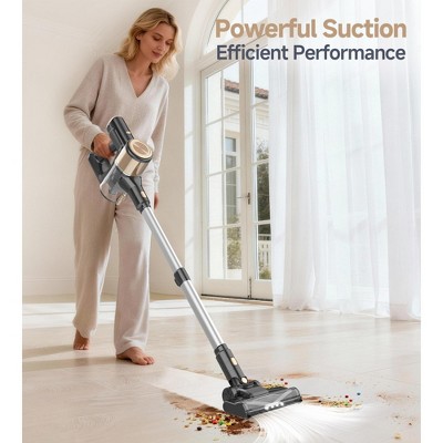 YOMA N17 Cordless Stick Vacuum Cleaner, Upgraded 45Kpa 50Mins, 8-in-1 Lightweight Self-Standing Anti-Tangle for All Hard Floors Carpets Pet Hair