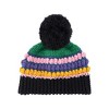 Shiraleah Vargas Multicolored Stripe Knit Beanie with Pom - 4 of 4