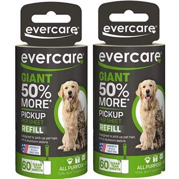 Evercare All Purpose Pet Giant Extreme Stick Lint Roller Refill, 60 Sheets