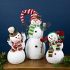 Northlight Smiling and Waving Snowman Christmas Figurine - 11.25" - 3 of 4