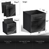 Sorbus 13 Inch 6 Pack Collapsible Fabric Storage Bins with Clear Window - for Organizing Clothes, Toys, Books, Shelves, Closets & more - 3 of 4