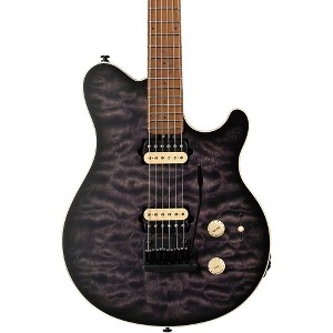 Ernie Ball Music Man Axis Super Sport Quilt Top (satin) Electric Guitar Charcoal Cloud - 1 of 4