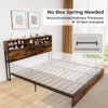 Infans King Bed Frame w/Charging Station Storage Headboard Under-bed Storage Space - 4 of 4